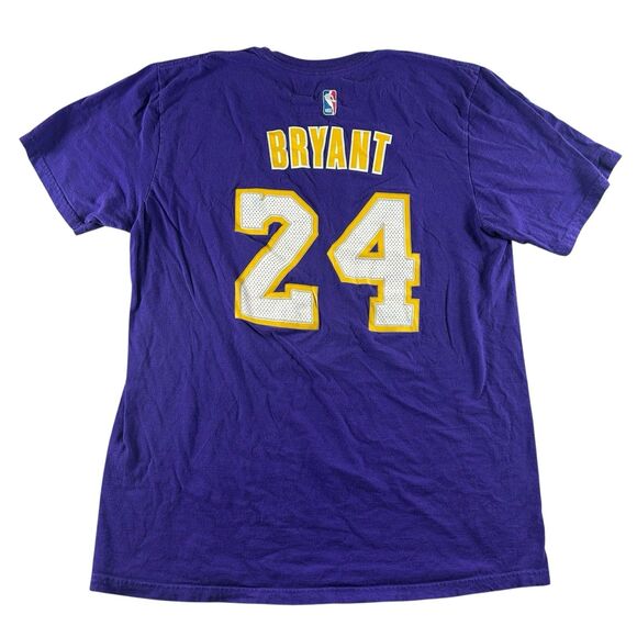 Kobe Bryant Los Angeles Lakers Men’s Large Adidas Jersey Shirt #24 The Go-To Tee - Picture 3 of 8